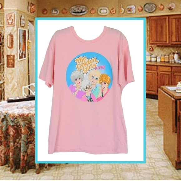 Saucy Golden Girls T-Shirt Tee - Pink - Picture 6 of 7